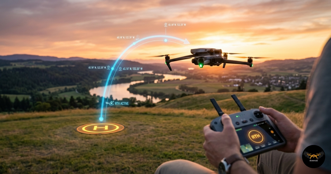 Функция Автоматично връщане на дрон