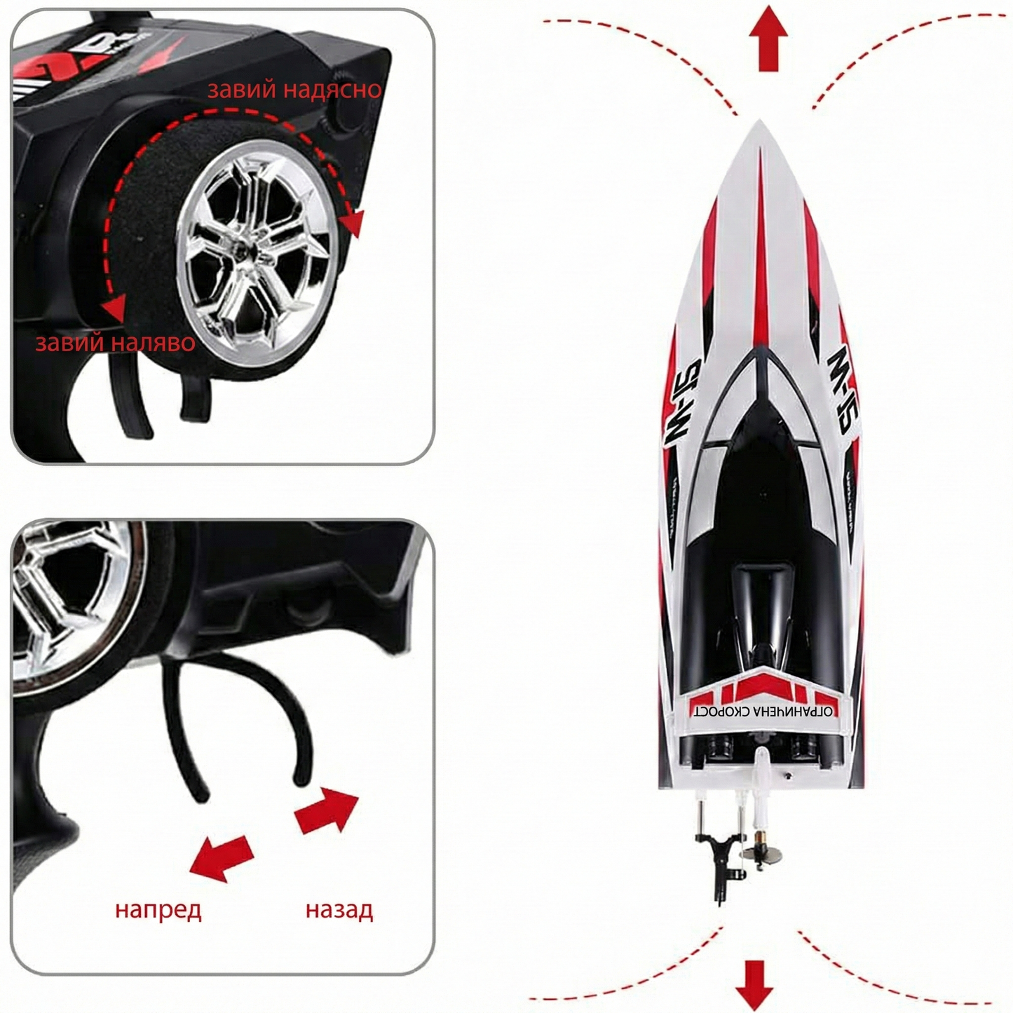 Високоскоростна RC лодка The Wave Chaser&The Wave rider 35km/h