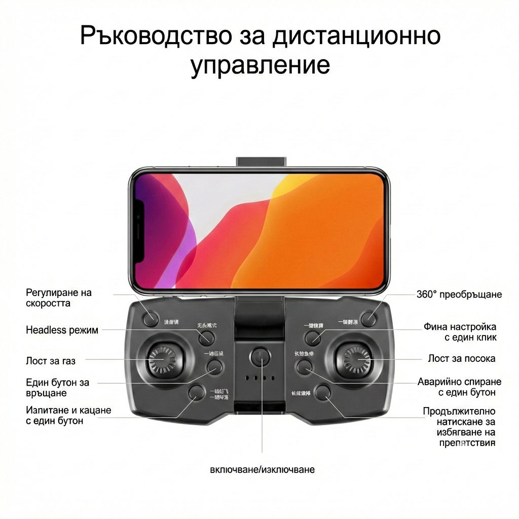 Дрон EmeraldSkyCruiser - Ръководство за дистанционното управление