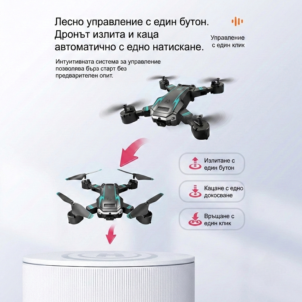 Дрон EmeraldSkyCruiser - Управление с един бутон