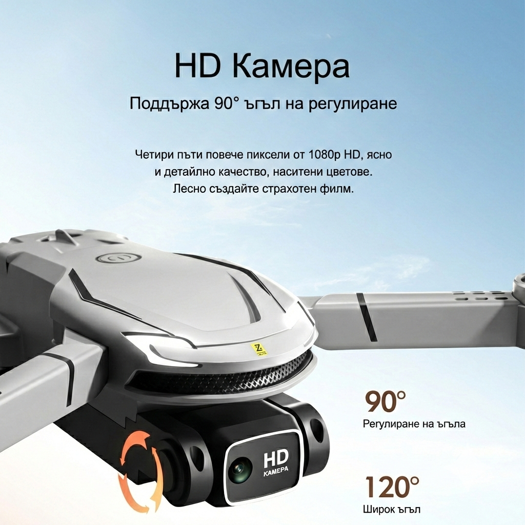 Дрон FalconEye - HD камера с 90 градуса регулиране