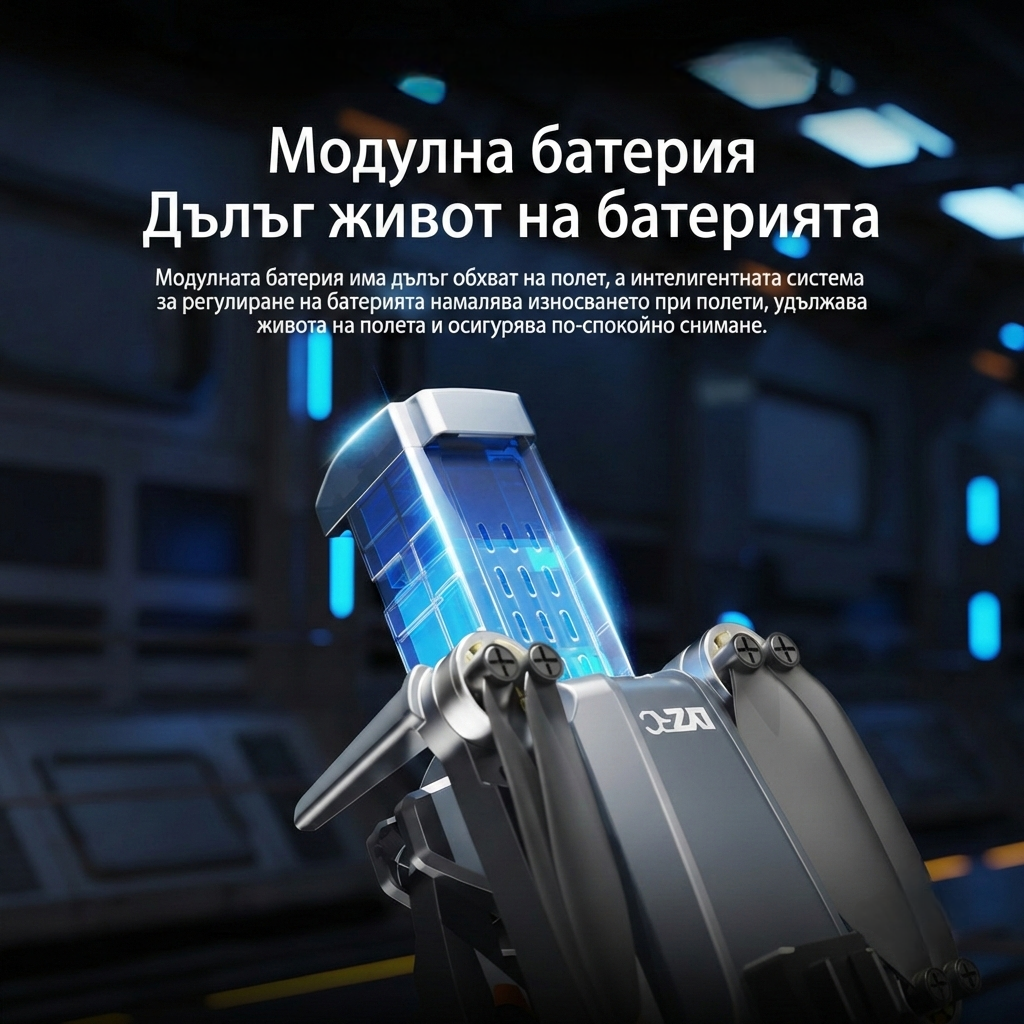 Дрон Obsidian X - Модулна батерия с дълъг живот