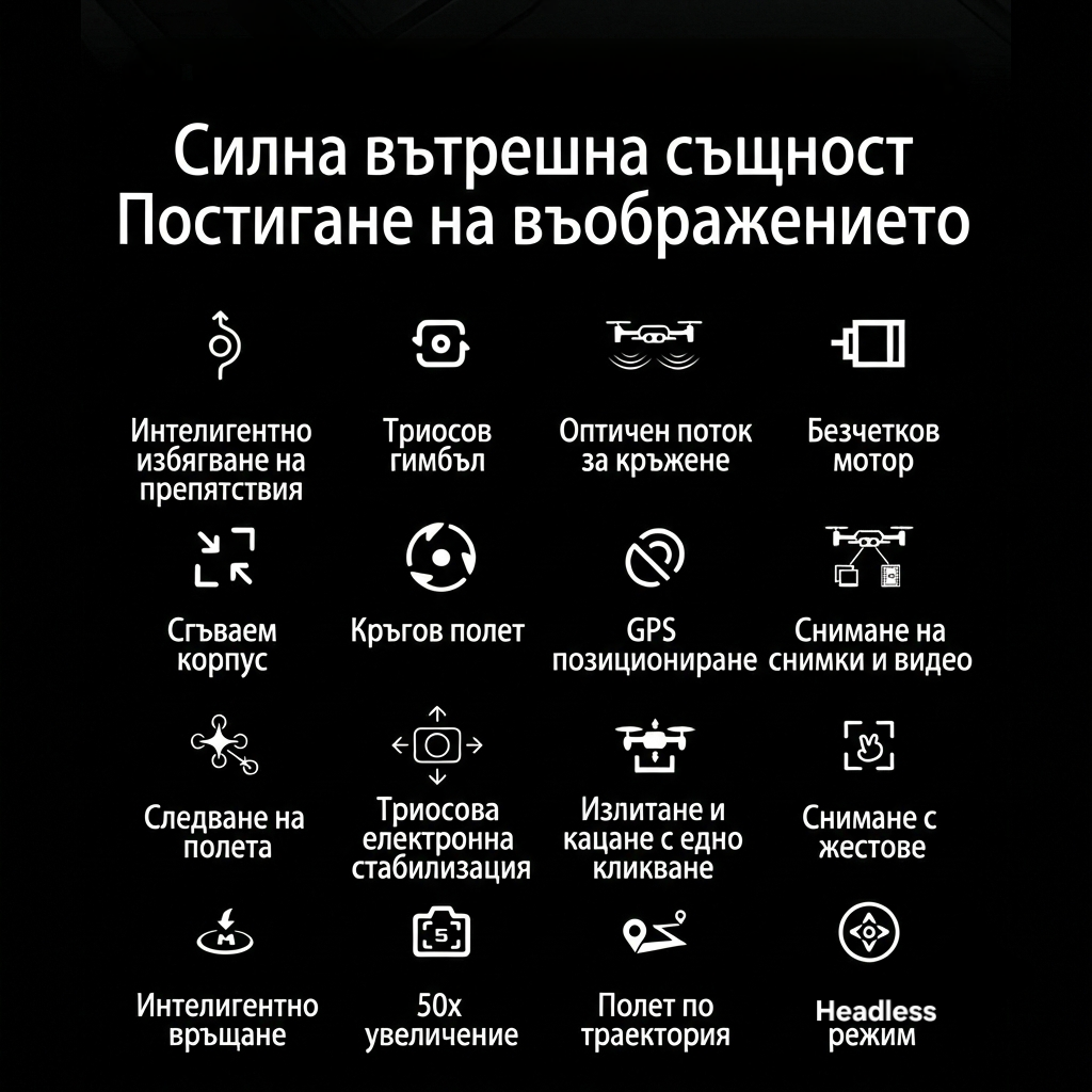Дрон Obsidian X - Всички интелигентни функции