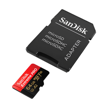 SanDisk Extreme PRO 64GB microSDXC карта памет с включен SD адаптер